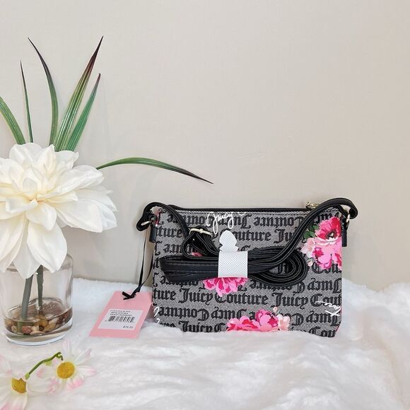 NWT Juicy Couture‎ crossbody bag with floral print - Picture 2 of 4